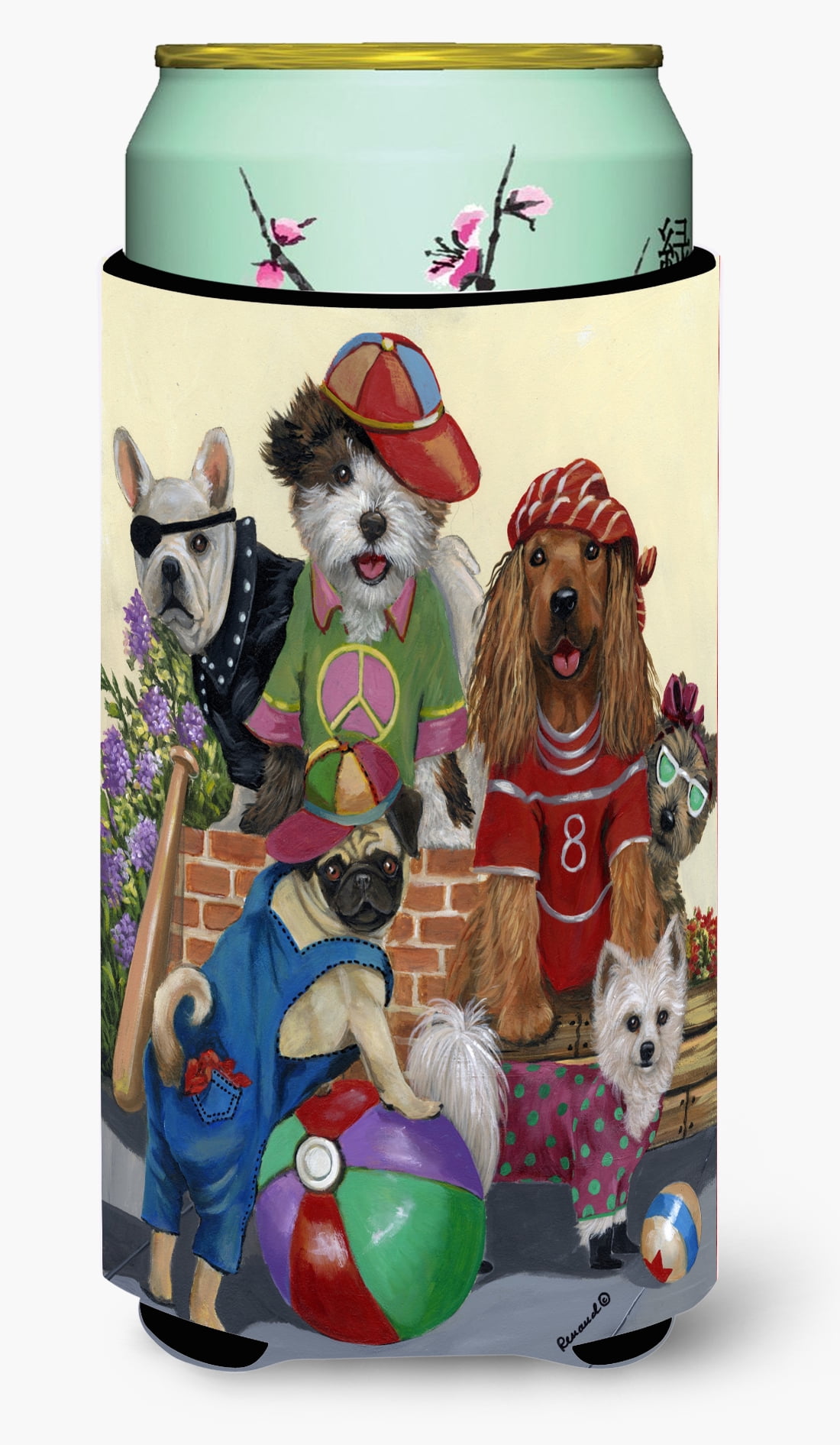 Dogs Mutli-Breed Neighborhood Tall Boy Hugger