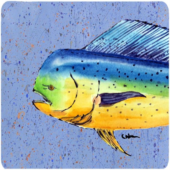 Carolines Treasures  Dolphin Mahi Mahi Foam Coasters