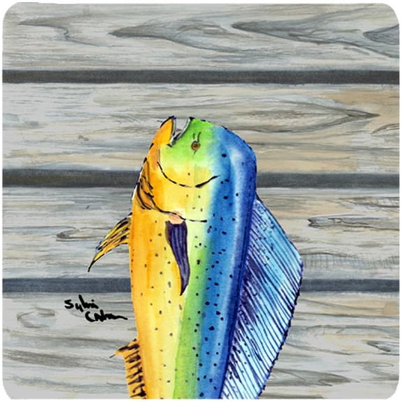 Carolines Treasures  Dolphin Mahi Mahi Foam Coasters
