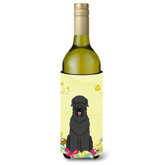 Carolines Treasures BB6026LITERK Easter Eggs Black Russian Terrier Wine Bottle Beverge Insulator Hugger