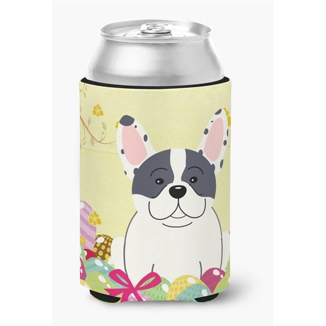 Carolines Treasures BB6011CC Easter Eggs French Bulldog Piebald Can or Bottle Hugger