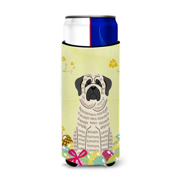 Carolines Treasures Easter Eggs Mastiff Brindle White Michelob Ultra Hugger for Slim Cans