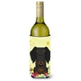 thumbnail image 1 of Carolines Treasures BB6127LITERK Easter Eggs Wire Haired Dachshund Black Tan Wine Bottle Beverge Insulator Hugger, 1 of 1