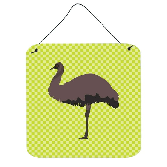 Carolines Treasures BB7748DS66 Emu Green Wall or Door Hanging Prints, 6 x 6 in.