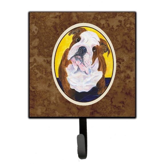 Carolines Treasures English Bulldog Leash or Key Holder Single Hook multicolor