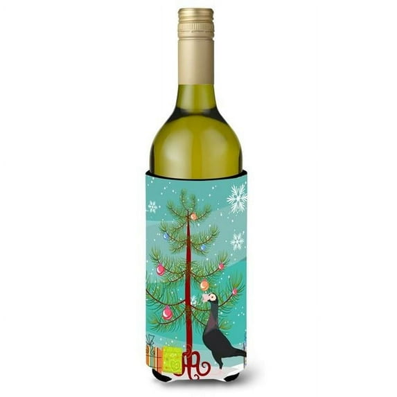 Carolines Treasures BB9312LITERK English Carrier Pigeon Christmas Wine Bottle Beverge Insulator Hugger