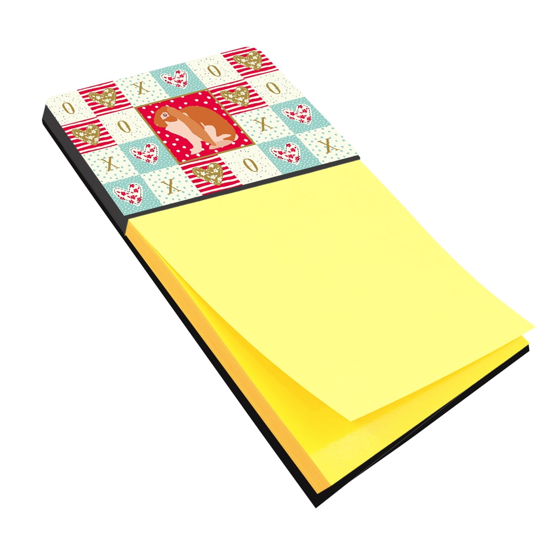 Carolines Treasures English Lop Rabbit Love Sticky Note Holder Red Large multicolor