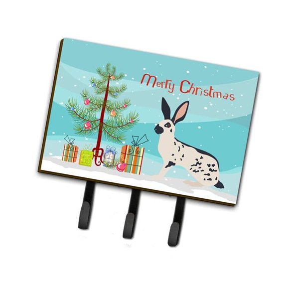 Carolines Treasures English Spot Rabbit Christmas Leash or Key Holder