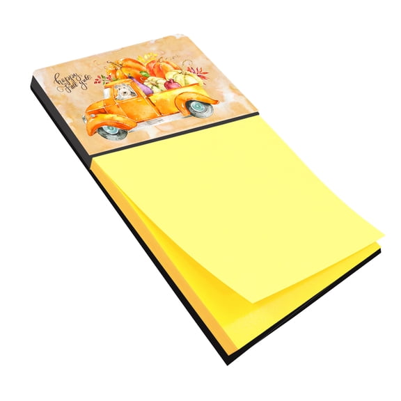 Carolines Treasures Fall Harvest Lakeland Terrier Sticky Note Holder Large multicolor