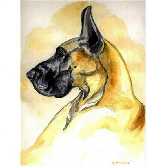 Carolines Treasures Fawn Great Dane Flag Canvas - House Size