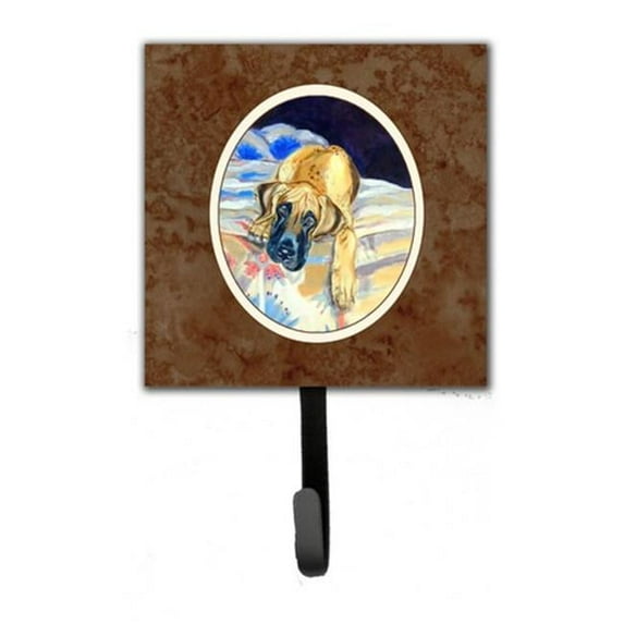Carolines Treasures Fawn Great Dane Leash or Key Holder - 6 x 1.25 x 4.25 in.