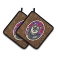 thumbnail image 1 of Carolines Treasures  Finnish Lapphund Pair of Pot Holders 7.5 x 3 x 7.5 in., 1 of 1