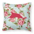 thumbnail image 1 of Caroline's Treasures BB1026-RS-BU-PW1818 Fish Marlin Shabby Chic Blue Roses Pillow, 18" x 18", Multicolor, 1 of 2