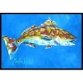 thumbnail image 1 of Carolines Treasures  Fish - Red Fish Seafood Two Indoor Or Outdoor Doormat - 24 x 36 in., 1 of 1