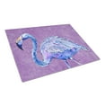 thumbnail image 1 of Carolines Treasures Flamingo on Purple Glass Cutting Board Large 12H x 16W multicolor, 1 of 2