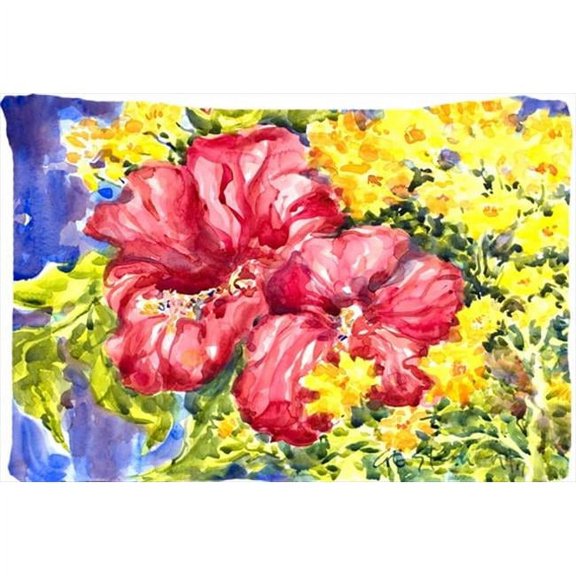 Carolines Treasures Flower - Hibiscus Moisture Wicking Fabric Standard Pillowcase