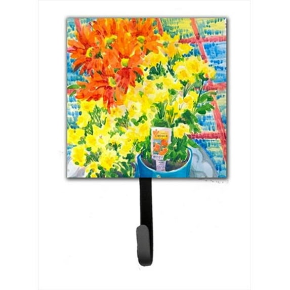 Carolines Treasures Flower Mums Leash Or Key Holder