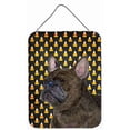 thumbnail image 1 of Carolines Treasures  French Bulldog Candy Corn Halloween Portrait Aluminum Metal Wall & Door Hanging Prints - 12 x 16 in., 1 of 1