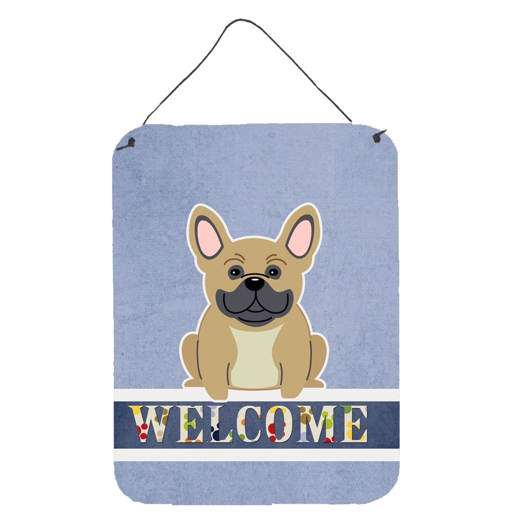 French Bulldog Cream Welcome Wall or Door Hanging Prints