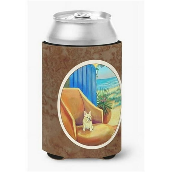 French Bulldog at the beach cottage Can or Bottle Hugger