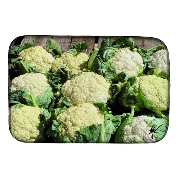 Cauliflower by Gary Kwiatek Dish Drying Mat