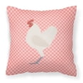 thumbnail image 1 of Carolines Treasures BB7837PW1818 German Langshan Chicken Pink Check Fabric Decorative Pillow, 18 x 18 in., 1 of 2