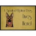 thumbnail image 1 of Carolines Treasures  German Shepherd Spoiled Dog Lives Here Indoor & Outdoor Mat, 24 x 36 in., 1 of 1