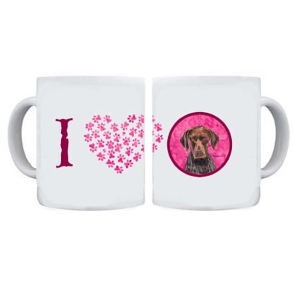 Carolines Treasures German Shorthaired Pointer Dishwasher Safe Microwavable Ceramic Coffee Mug - Large