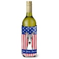 thumbnail image 1 of Carolines Treasures God Bless American Flag with Italian Greyhound Wine Bottle beverage Insulator Hugger Wine Bottle, 1 of 2