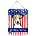 thumbnail image 1 of Caroline's Treasures BB2191DS1216 American Flag and Jack Russell Terrier Wall or Door Hanging Prints, 12x16, multicolor, 1 of 2