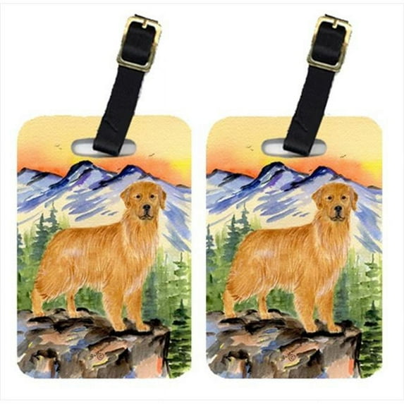 Carolines Treasures  Golden Retriever Luggage Tags - Pack - 2