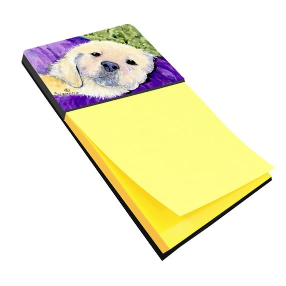 Carolines Treasures Golden Retriever Sticky Note Holder Large multicolor