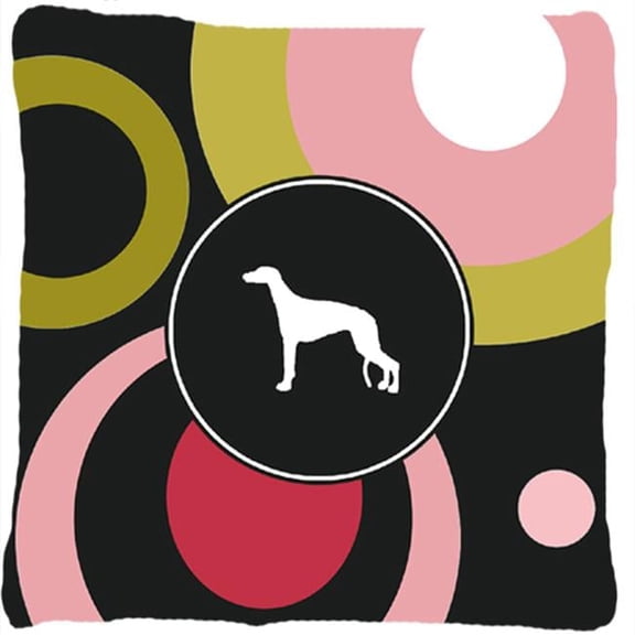 Carolines Treasures Greyhound Decorative Indoor & Outdoor Fabric Pillow - Greyhound - 14 x 2 x 14 in.