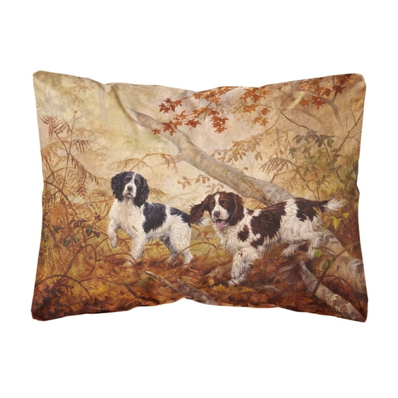 Carolines Treasures HEH0139PW1216 Springer Spaniels by Elizabeth Halstead Canvas Fabric Decorative Pillow, 12H x16W,