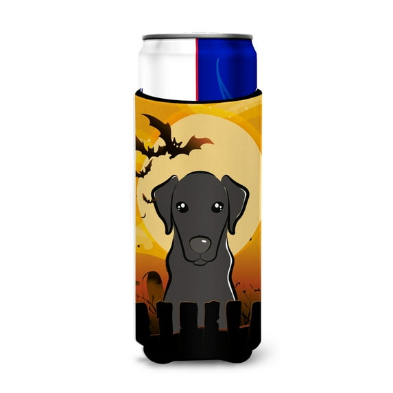 Carolines Treasures Halloween Black Labrador Beverage Insulators for slim cans Slim Can multicolor