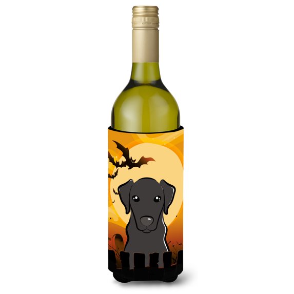 Carolines Treasures Halloween Black Labrador Wine Bottle Beverage Insulator Hugger Wine Bottle multicolor