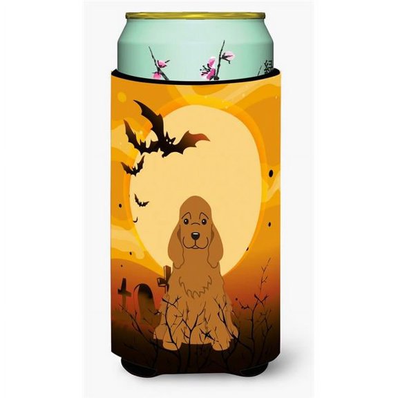 Carolines Treasures  Halloween Cocker Spaniel Red Tall Boy Beverage Insulator Hugger - Red