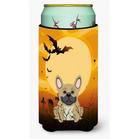 Carolines Treasures Halloween French Bulldog Cream Tall Boy Beverage Insulator Hugger