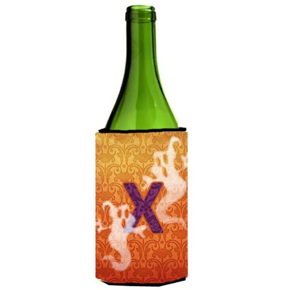 Carolines Treasures Halloween Ghosts Monogram Initial Letter X Wine Bottle Hugger