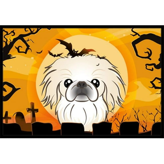 Carolines Treasures Halloween Pekingese Door Mat Indoor Rug or Outdoor Welcome Mat 24x36 Doormat 36L x 24W multicolor