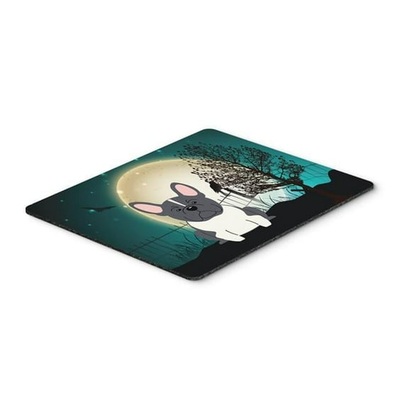Carolines Treasures Halloween Scary French Bulldog Black & White Mouse Pad - Hot Pad or Trivet