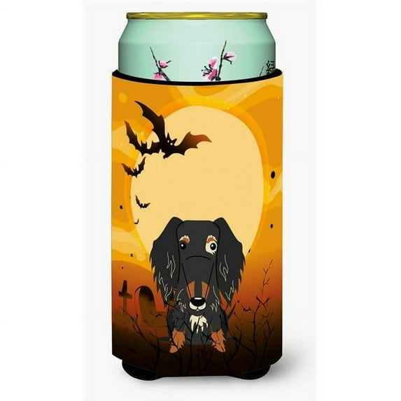 Carolines Treasures Halloween Wire Haired Dachshund Dapple Tall Boy Beverage Insulator Hugger