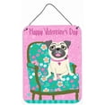 thumbnail image 1 of Carolines Treasures  Happy Valentines Day Pug Wall or Door Hanging Prints, 1 of 1