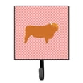 thumbnail image 1 of Carolines Treasures BB7820SH4 Highland Cow Pink Check Leash or Key Holder, 1 of 1