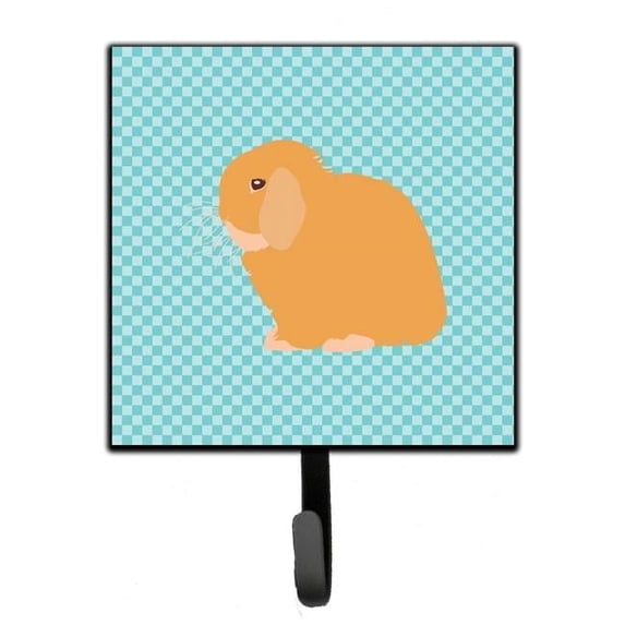 Carolines Treasures BB8142SH4 Holland Lop Rabbit Blue Check Leash or Key Holder