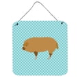 thumbnail image 1 of Carolines Treasures BB8108DS66 Hungarian Mangalica Pig Blue Check Wall or Door Hanging Prints, 6 x 6 in., 1 of 1