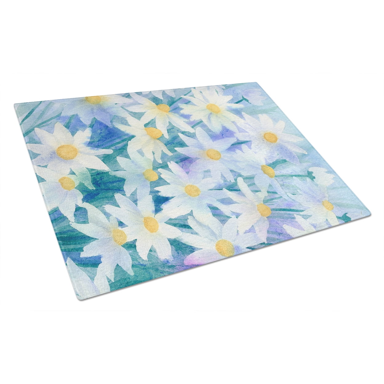 Light and Airy Daisies Tempered Glass Cutting Board