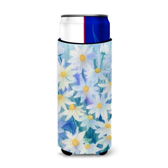 Carolines Treasures IBD0255MUK Light and Airy Daisies Ultra Beverage Insulators for slim cans Slim Can multicolor