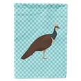 thumbnail image 1 of Carolines Treasures Indian Peahen Peafowl Blue Check Flag Garden Size Small multicolor, 1 of 3