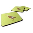 thumbnail image 1 of Carolines Treasures Indian Runner Duck Green Foam Coaster Set of 4 3 1/2 x 3 1/2 multicolor, 1 of 1